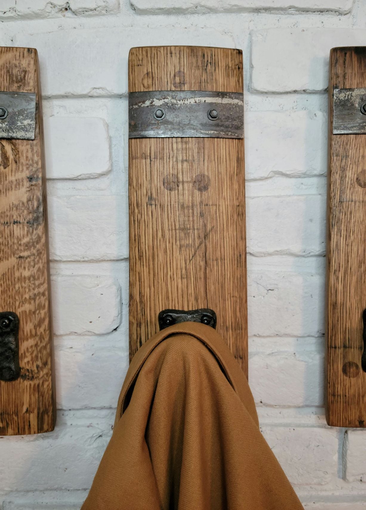 Bourbon Barrel Stave Wall Hook – Charred Oak Builds
